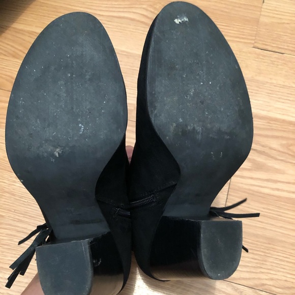 Black Suede Bootie - Picture 4 of 6